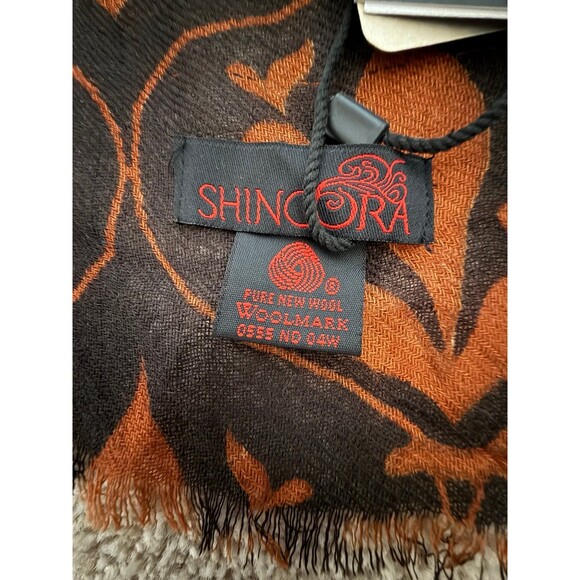 NWT Shingora Scarf Pure New Wool Woolmark India 78'x28" Bohemian Patchwork - Picture 6 of 6